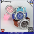 YXL-697 moda relógios homens mulheres populares de diodo emissor de luz Silicone pulseira de relógio redondo Dial amante quartzo relógio de LED